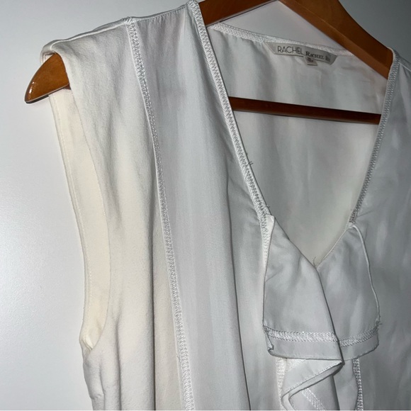 RACHAEL ROY white ruffle down summer dress - Picture 5 of 14